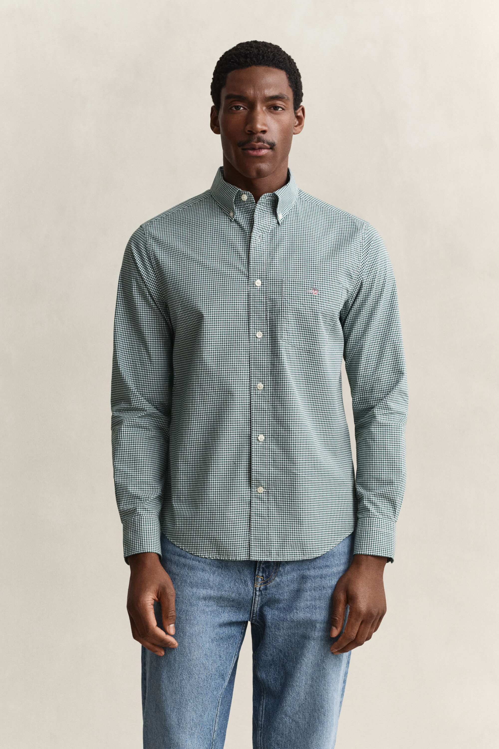 Gingham Classic Popeline Hemd