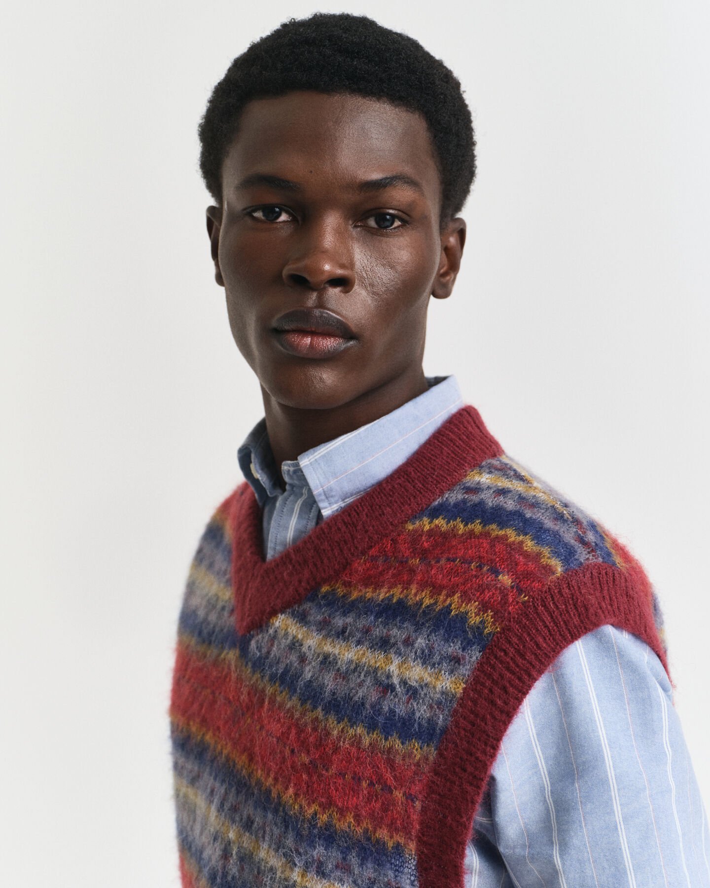 Angerauter Fair Isle Pullunder