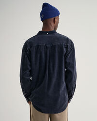 Relaxed Fit Cordhemd in ausgeblichener Optik