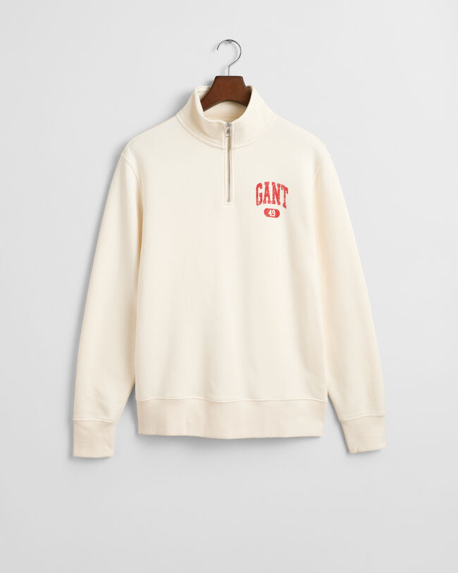 GANT 49 Arch Graphic Sweatshirt mit Reißverschlusskragen