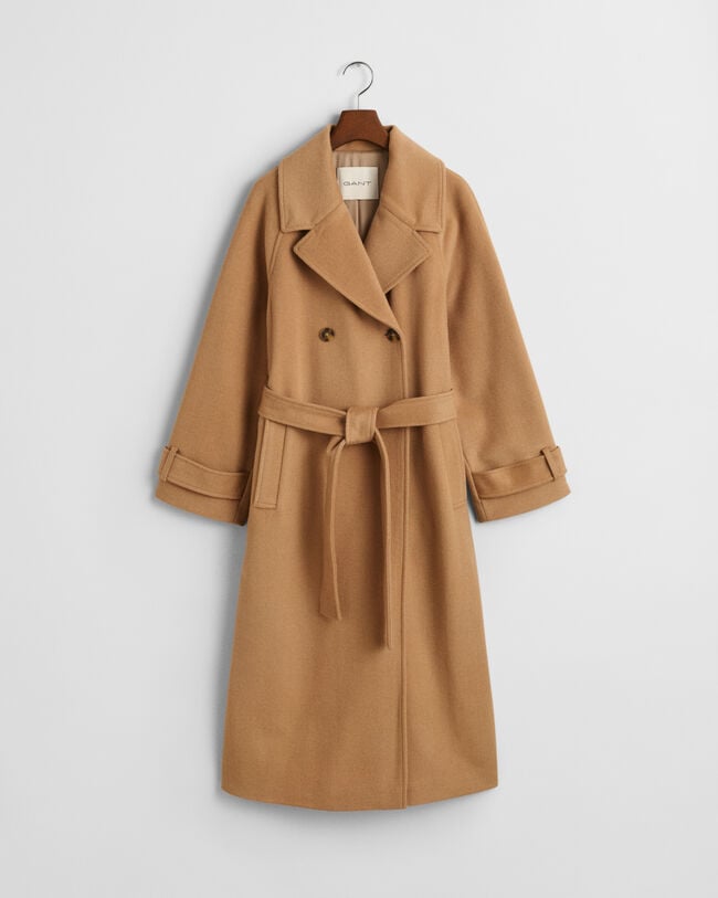 Trenchcoat aus Wolle