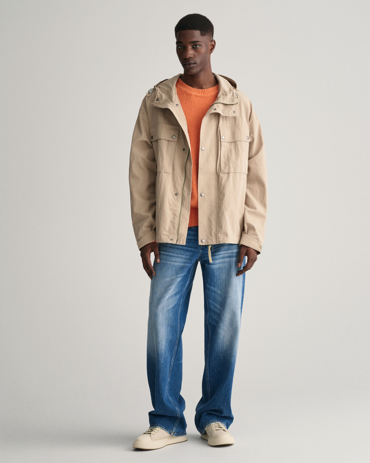 Windjacke aus Baumwolle