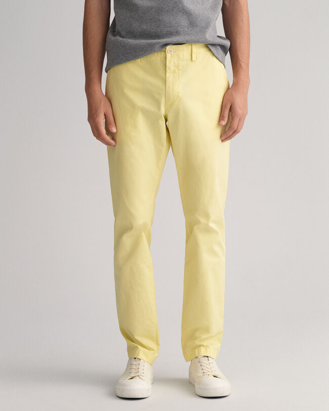Hallden Slim Fit Sunfaded Chinohose