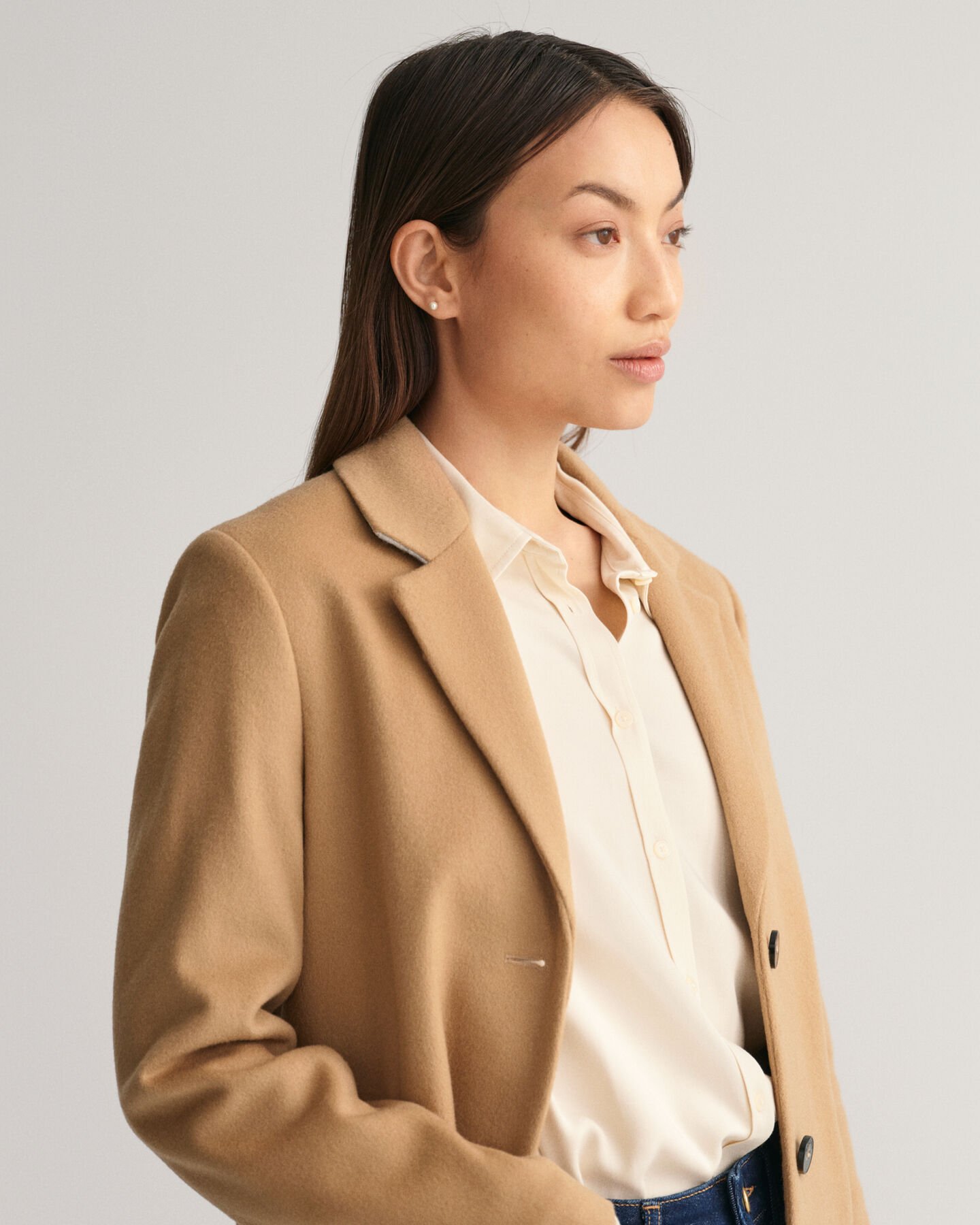 Formeller Mantel aus Wollmischung