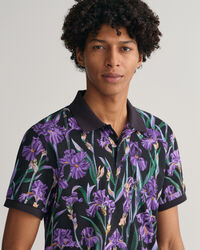 Iris Piqu&eacute; Poloshirt mit Print