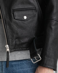Bikerjacke aus Leder