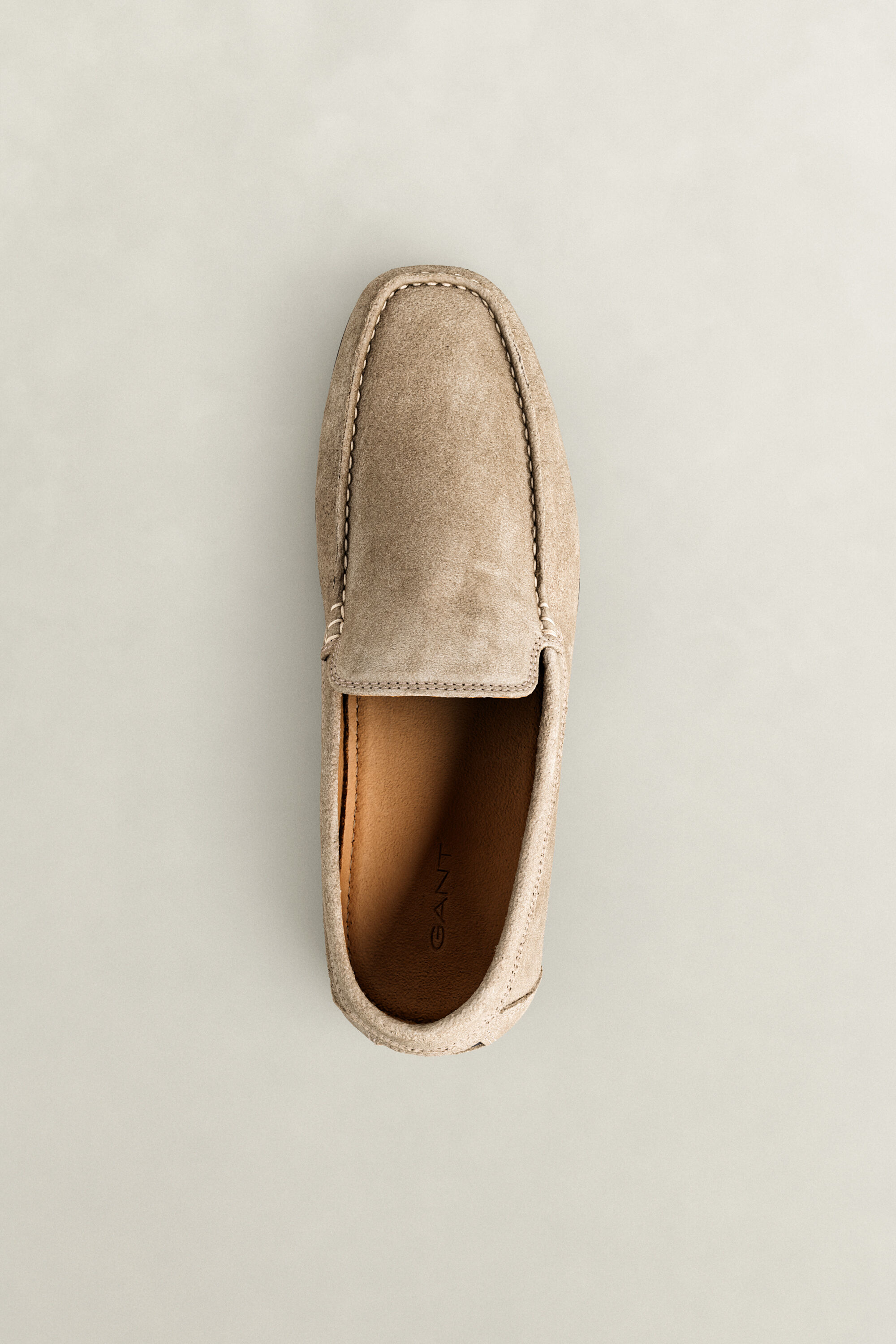 Wilmon Suede Loafers — COLD BEIGE