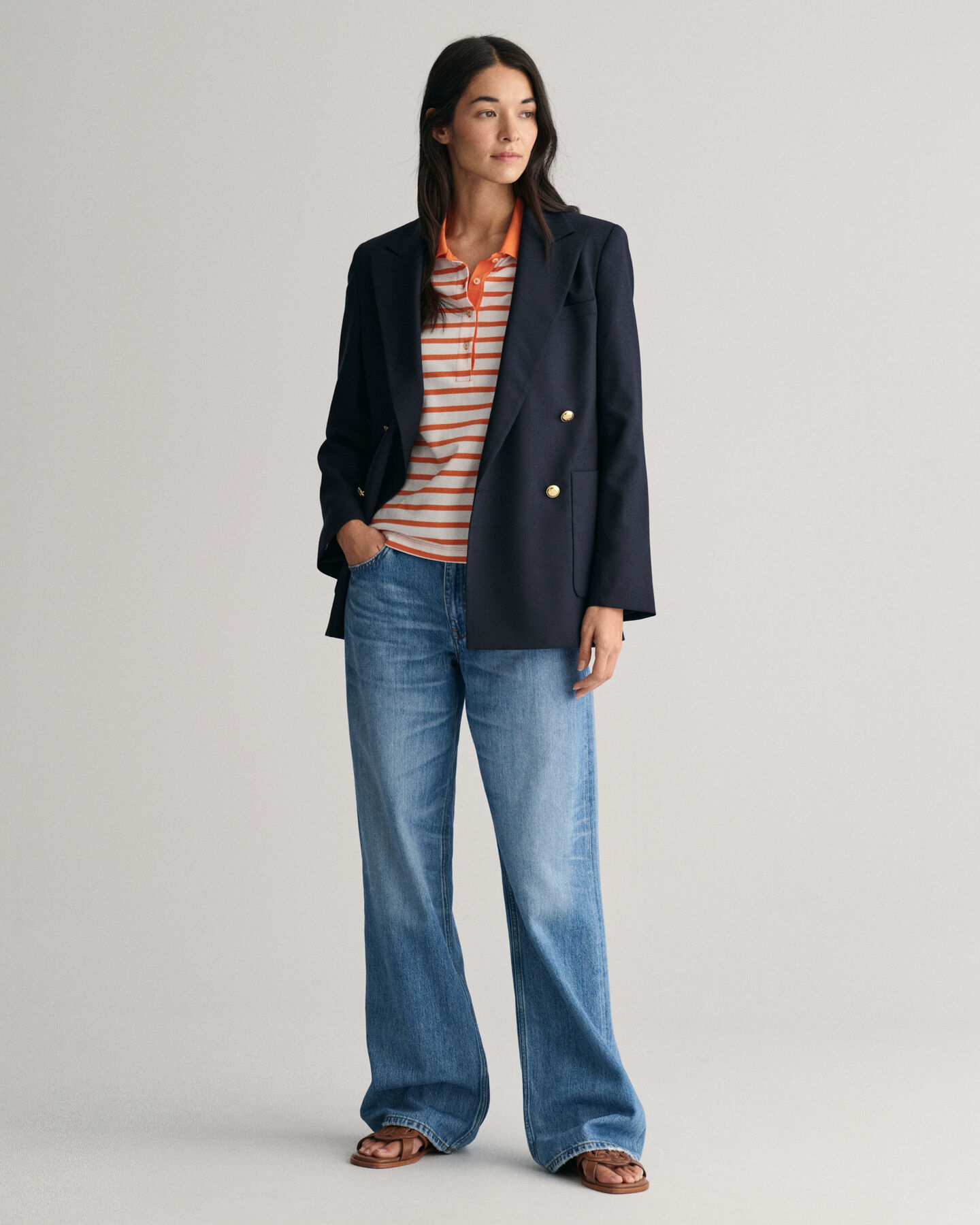 Shield Piqu&eacute; Poloshirt mit Streifen