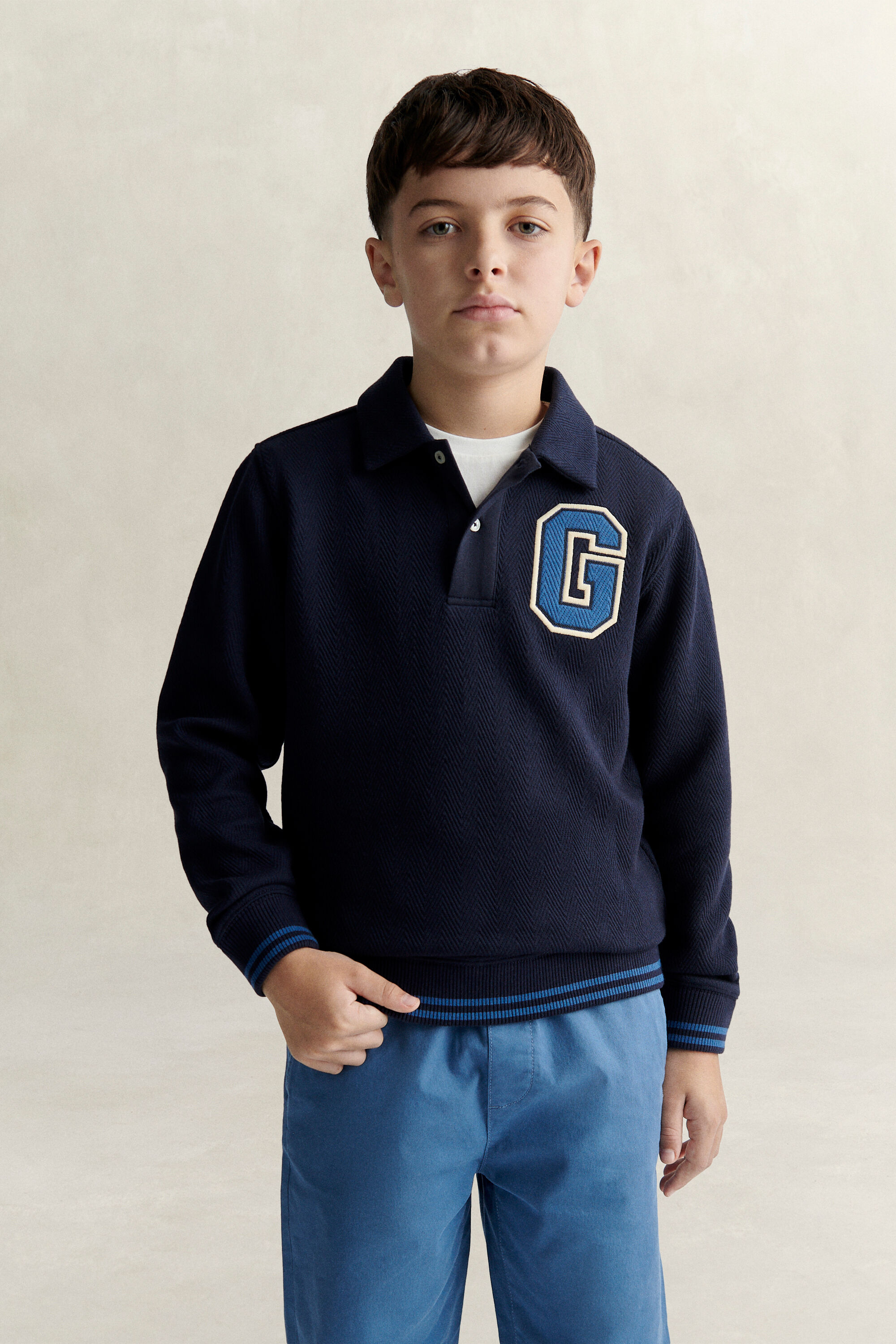 Teen Boys Sweatshirt mit Kragen
