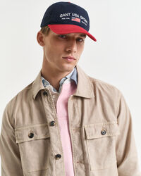 Regular Fit Hemdjacke aus Baumwolle und Leinen