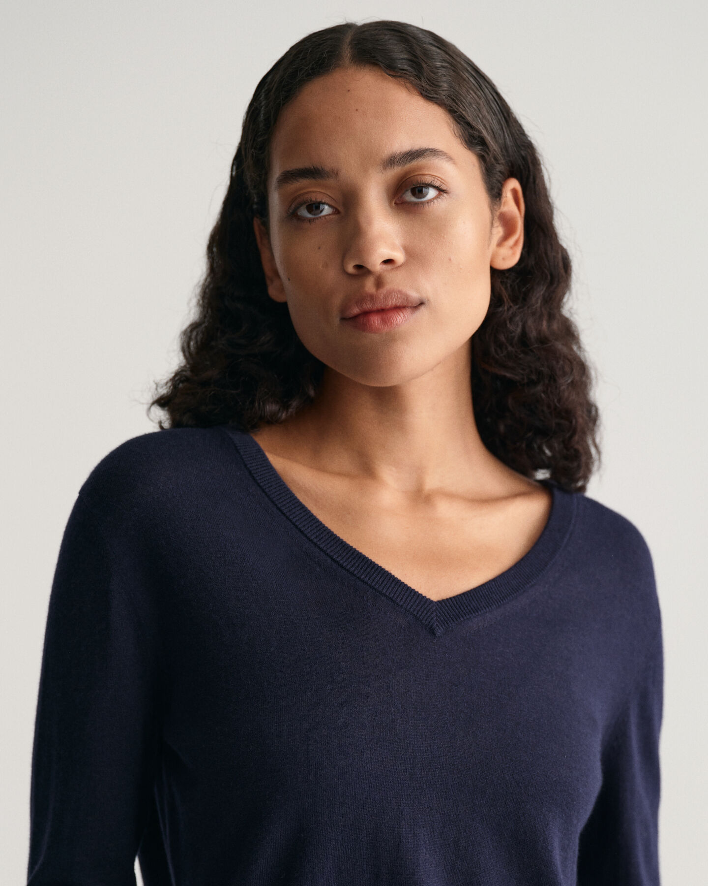 Feinstrick V-Neck Pullover