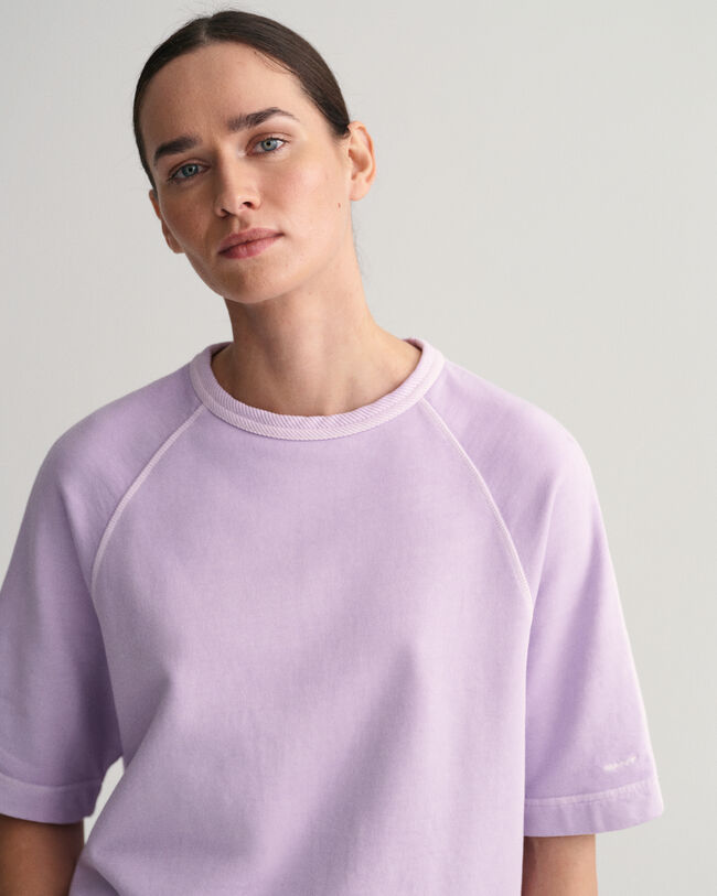 Sunfaded Kurzarm-Sweatshirt