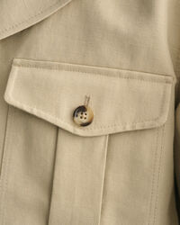 Relaxed Fit Baumwoll Leinen Anzugsakko