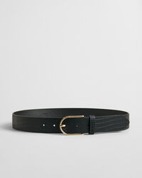 Lederg&uuml;rtel mit Eidechsenmuster