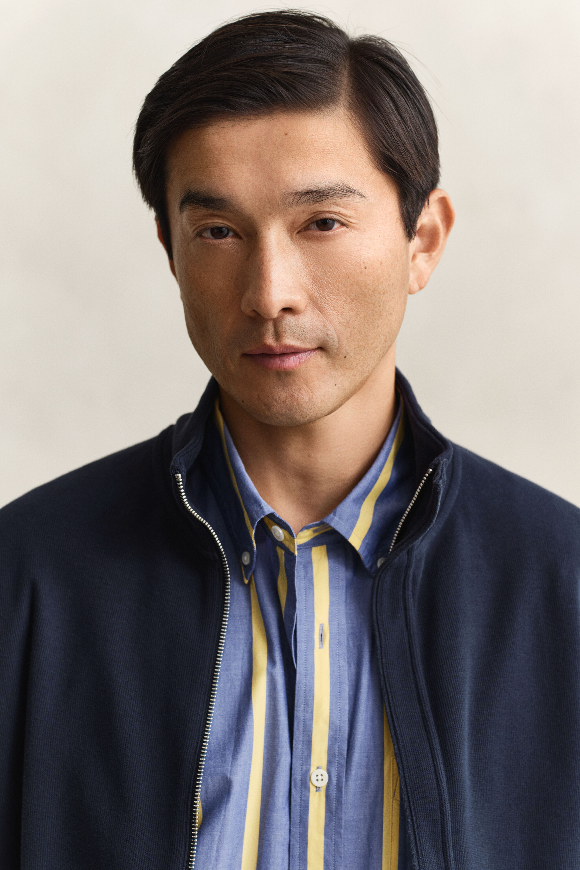 Sacker Rib Sweatjacke mit Reißverschluss