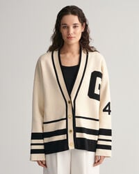 GANT Varsity V-Neck Strickjacke