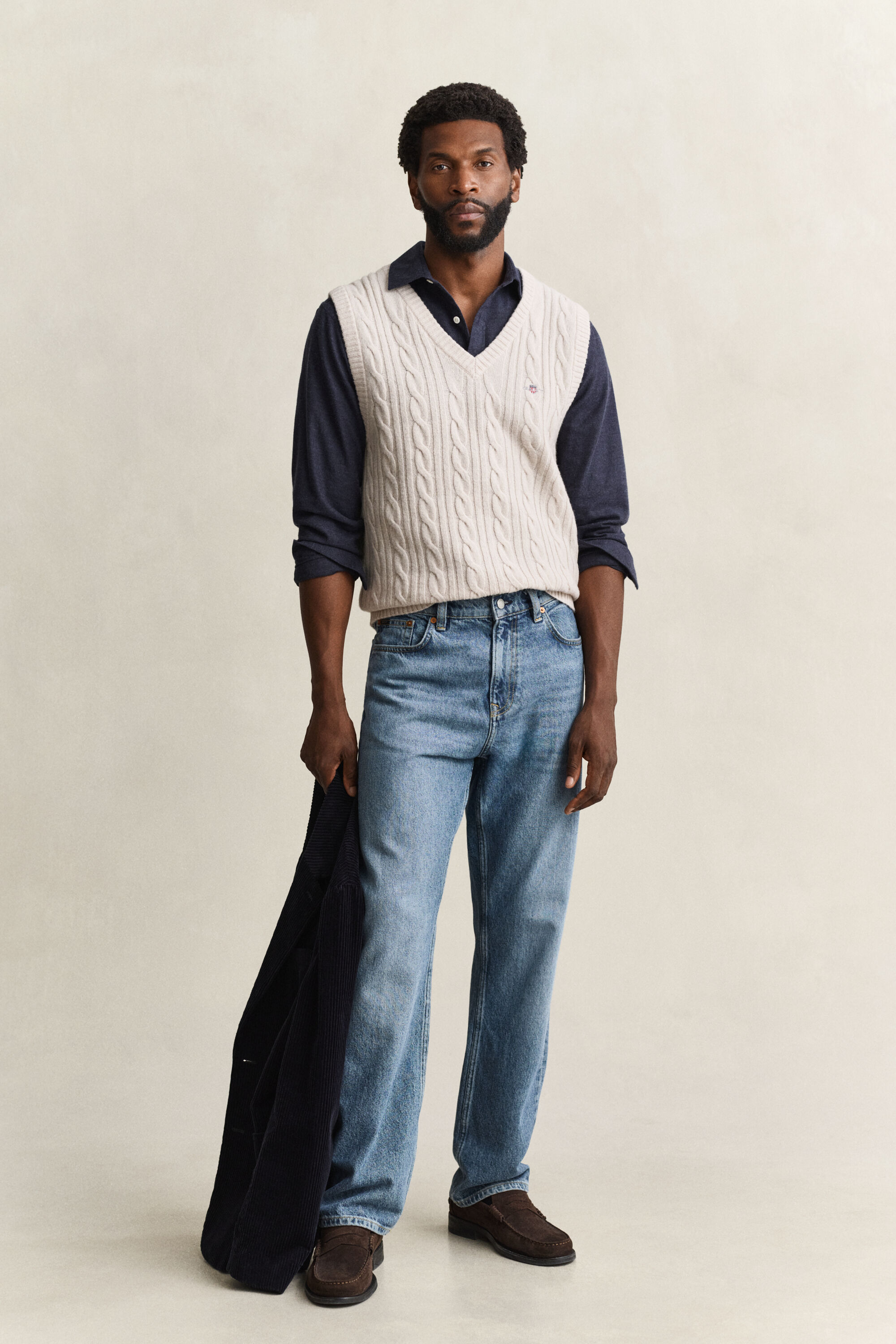 Zopfstrick Pullunder aus Lambswool