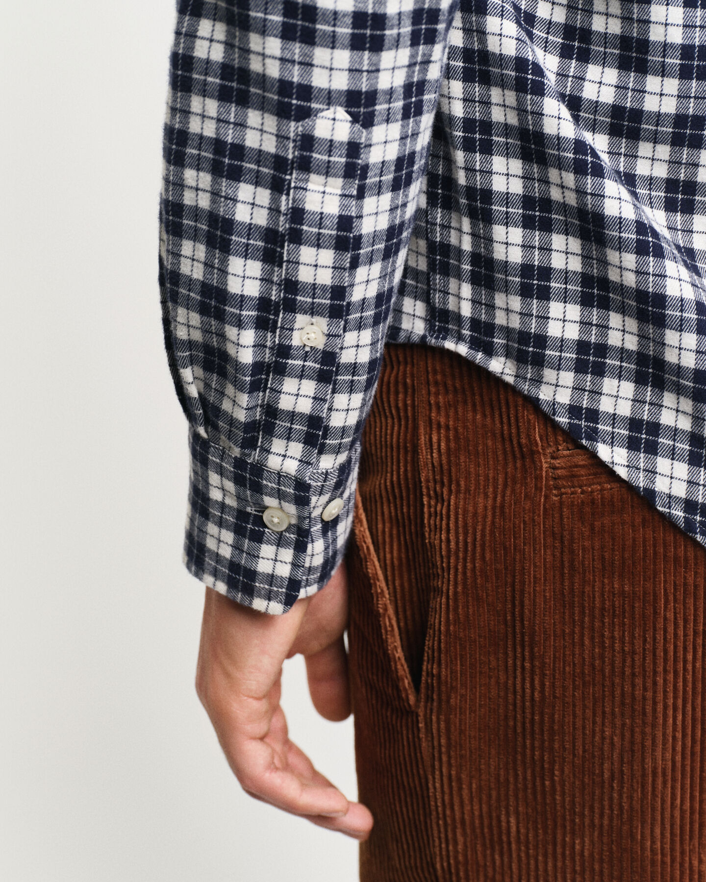 Regular Fit Flanellbluse mit Karomuster