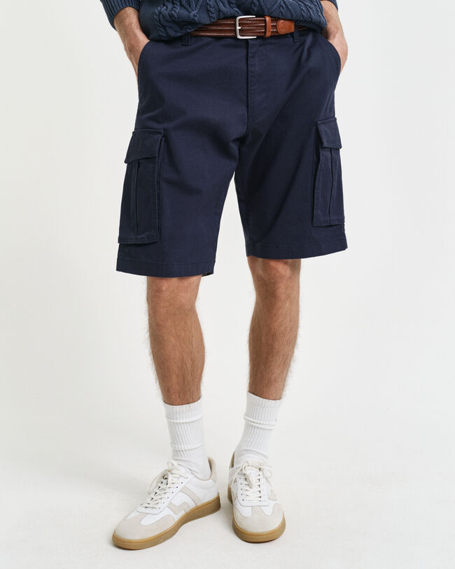 Relaxed Fit Cargoshorts aus Twill