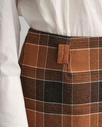 Minirock aus Wolle mit Karomuster