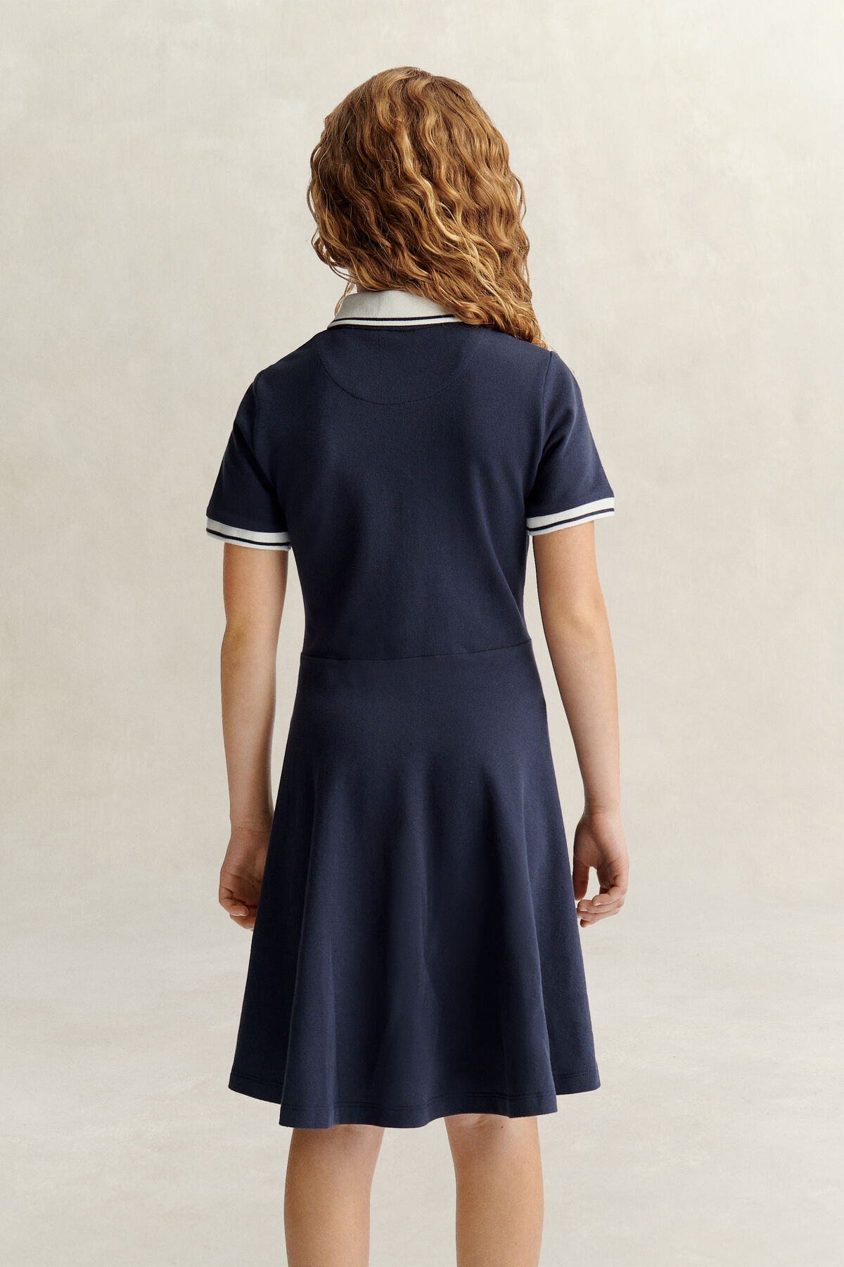 Teens Girls Shield Polokleid — EVENING BLUE