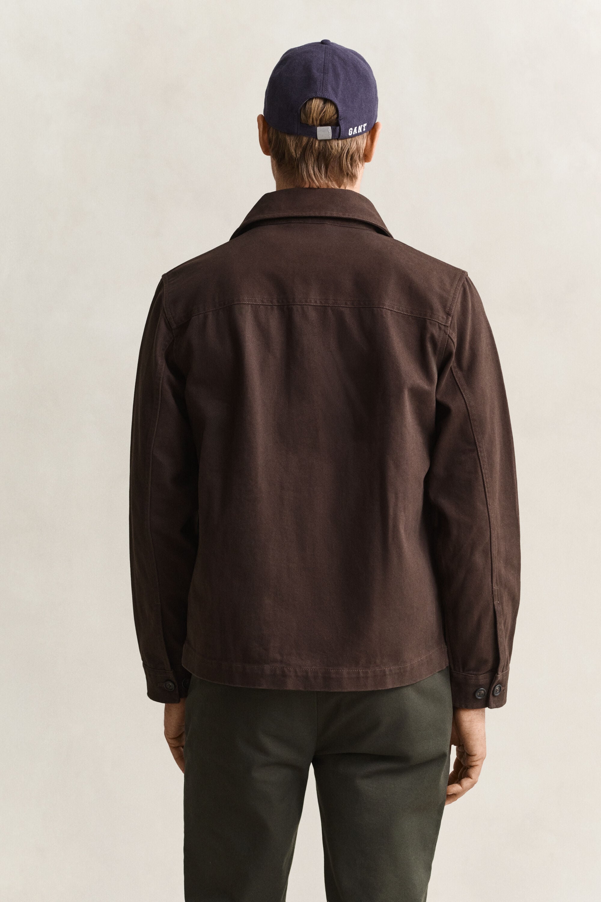 Hemdjacke aus gebürstetem Twill