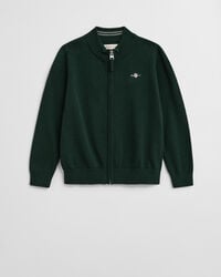 Kids Shield Strickjacke aus Baumwolle mit Reißverschluss