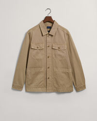 Stückgefärbte Twill Hemdjacke