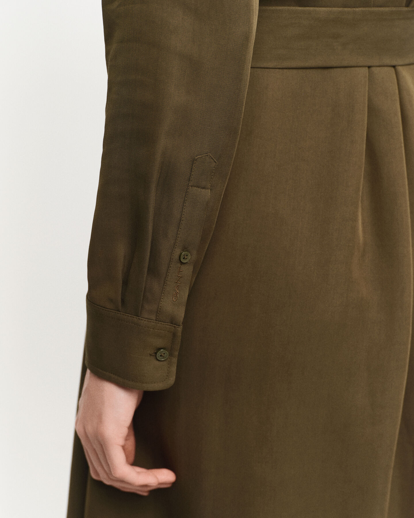 Hemdblusenkleid mit Tasche