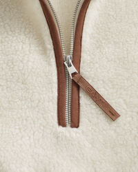 Fleeceshirt mit Reißverschlusskragen