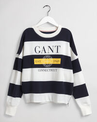 Nautical Rundhals-Sweatshirt mit Streifen
