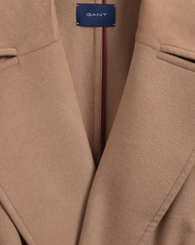 Mantel aus Wollmischung mit Gürtel