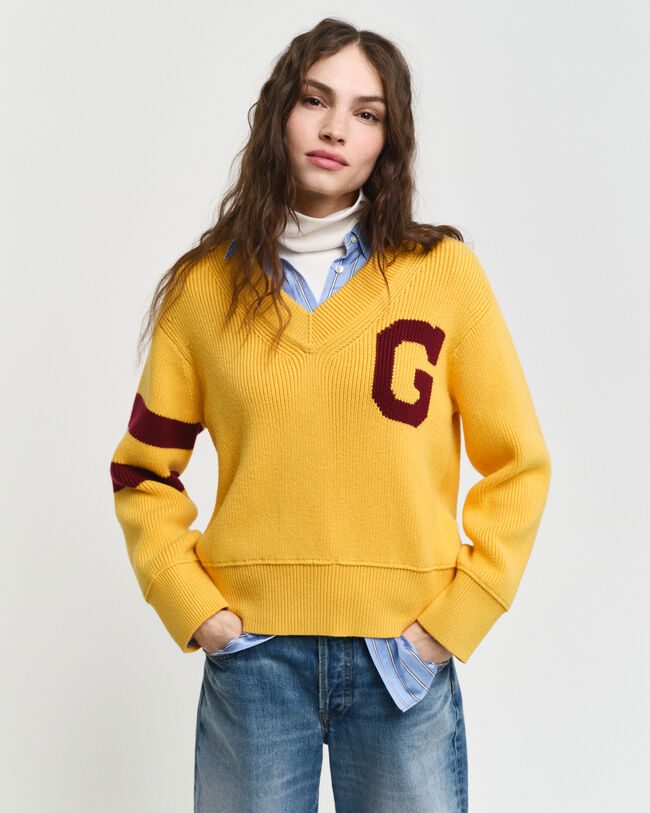GANT Varsity V-Neck Pullover