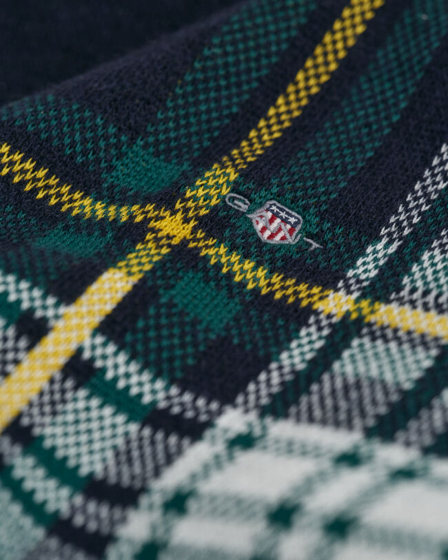 Teens Rundhalspullover mit Karomuster