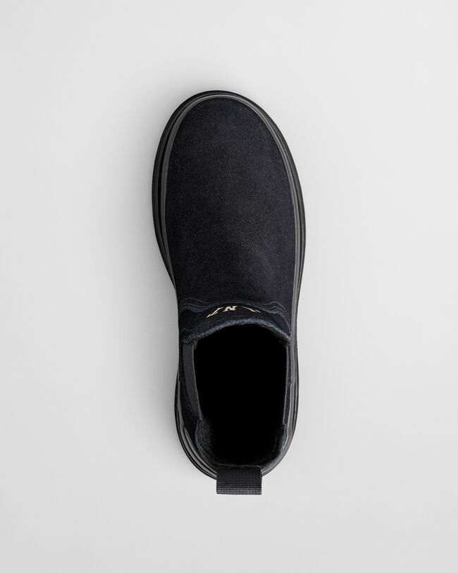 Wintly Chunky Chelsea Boot aus Veloursleder