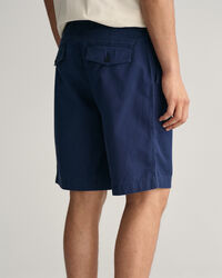 Regular Fit Baumwoll Leinen Shorts