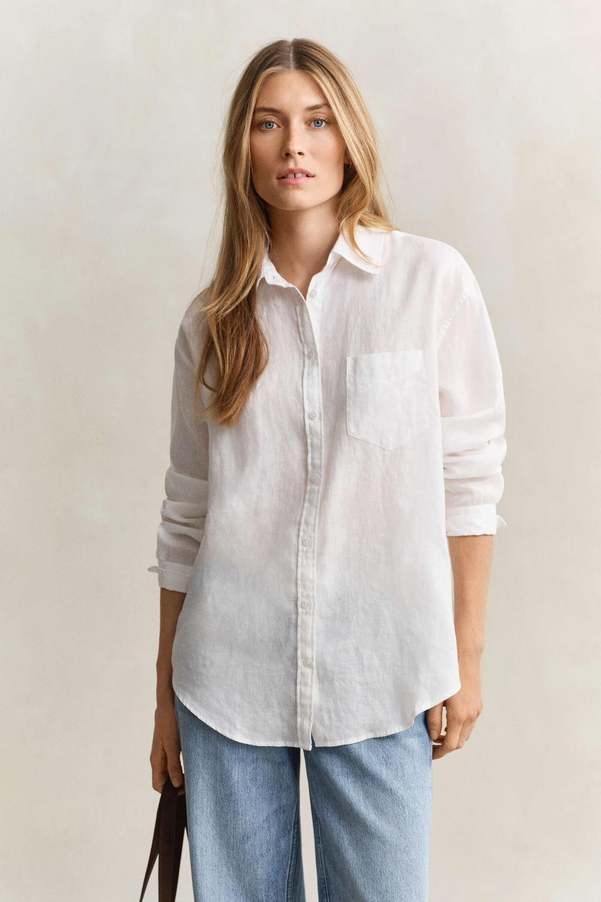 Relaxed Fit Leinen Bluse