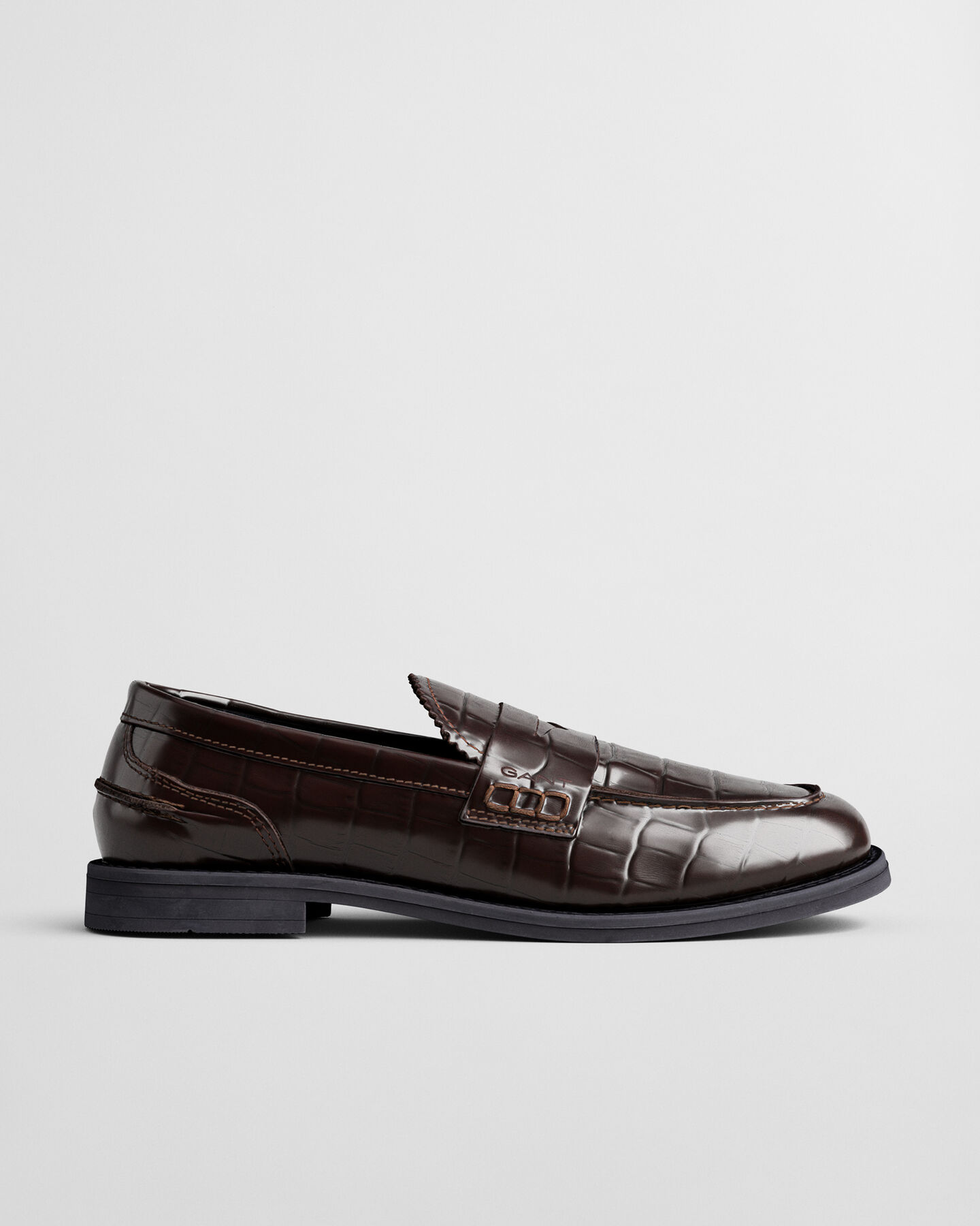 Gracelyn Leder Loafer in Kroko-Optik