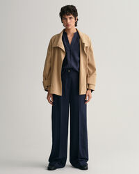 Relaxed Fit Baumwoll Seiden Bluse