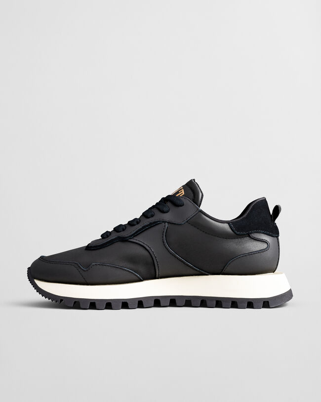 Caffay Sneaker aus Veloursleder und Satin