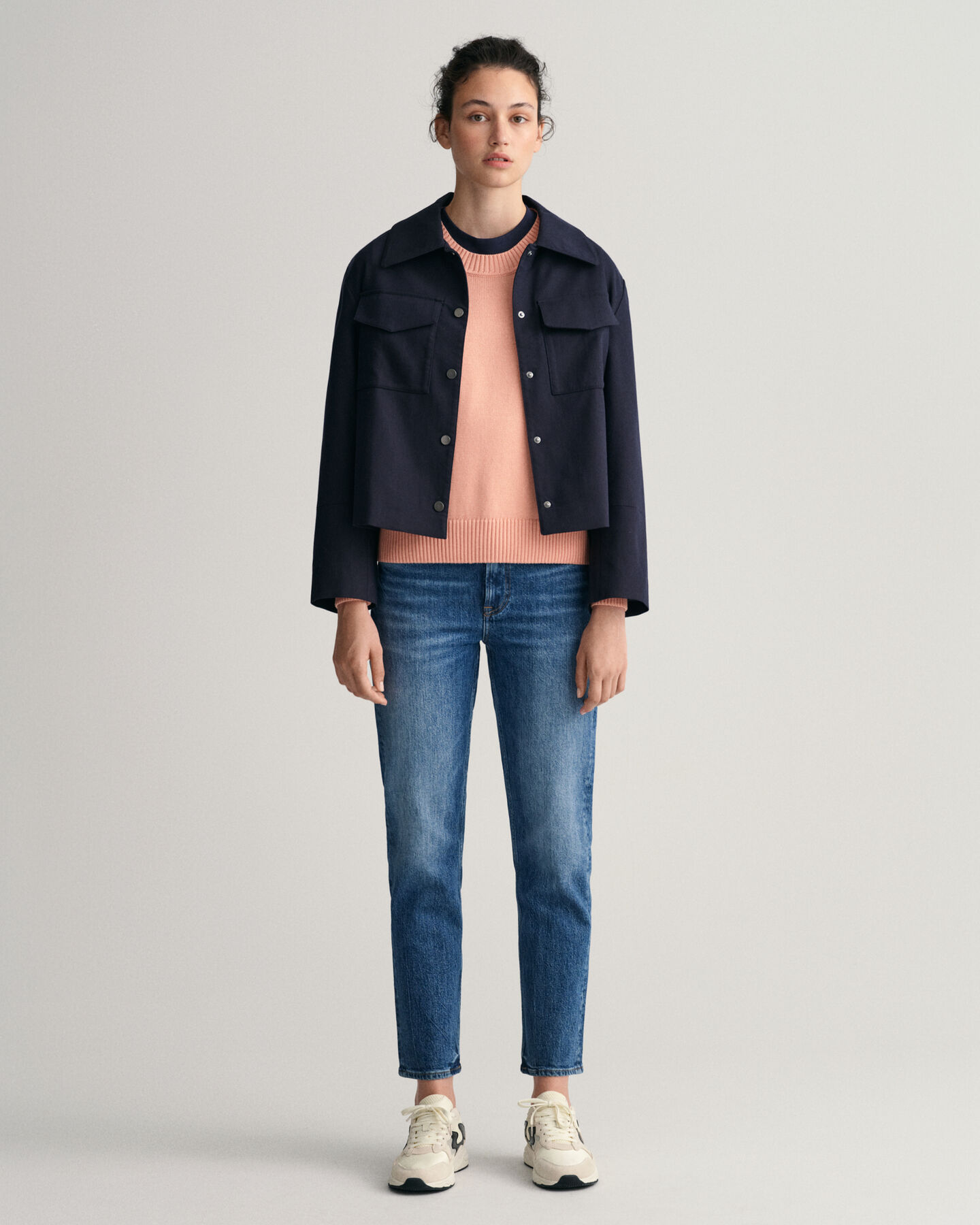 Icon G Rundhalspullover aus Baumwolle