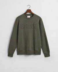 Embossed Rundhals-Sweatshirt