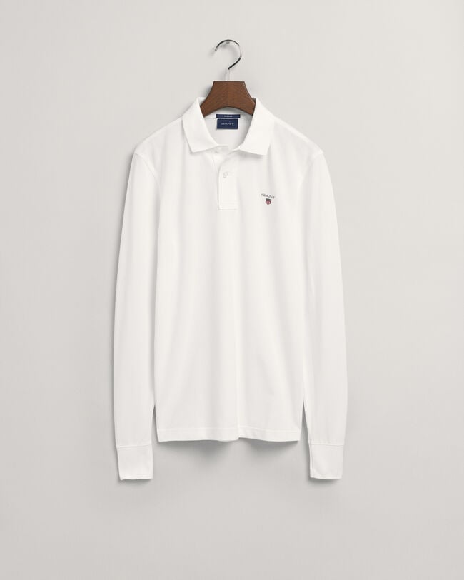 Original Piqu&eacute; Langarm-Poloshirt