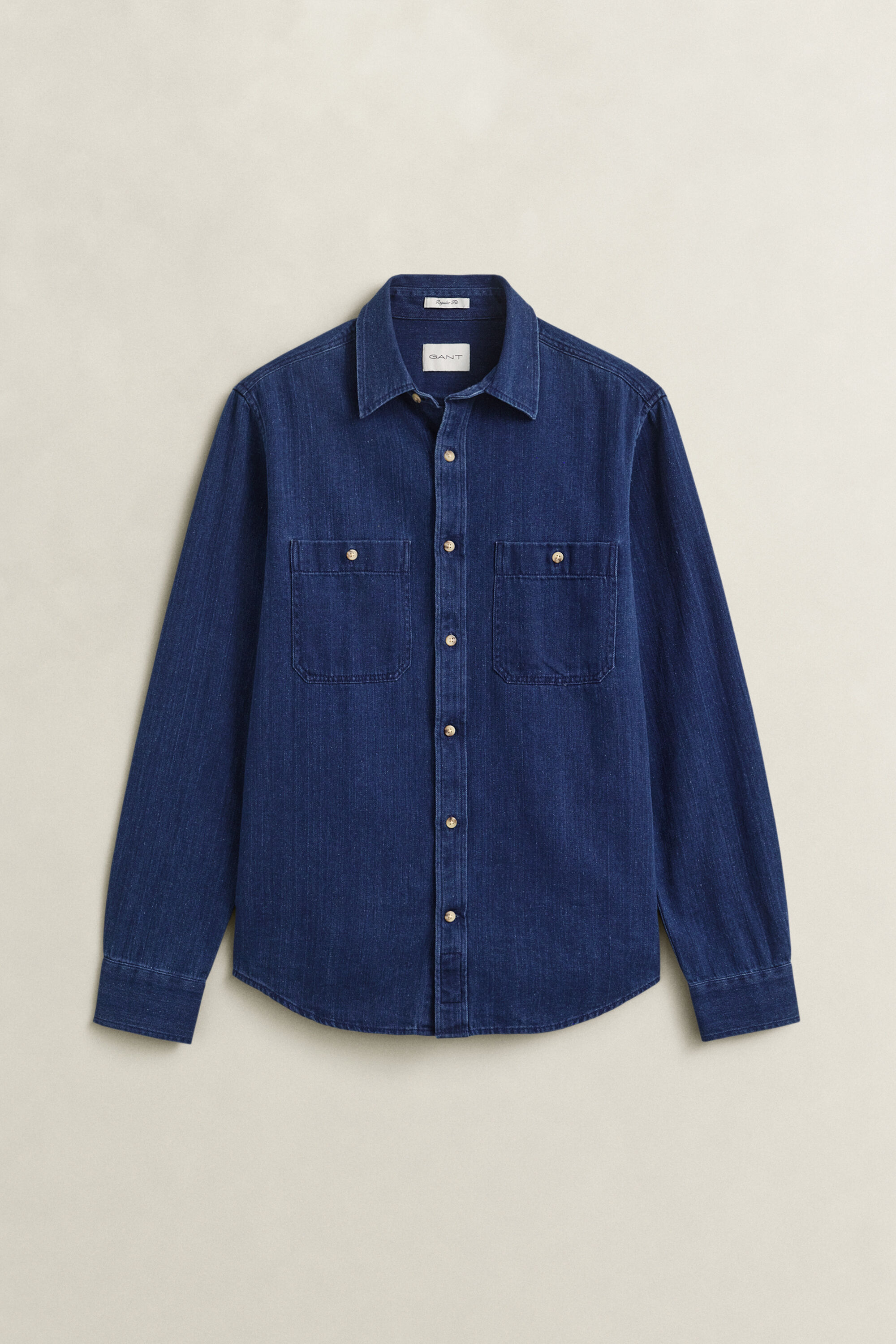 Indigo Herringbone Hemd