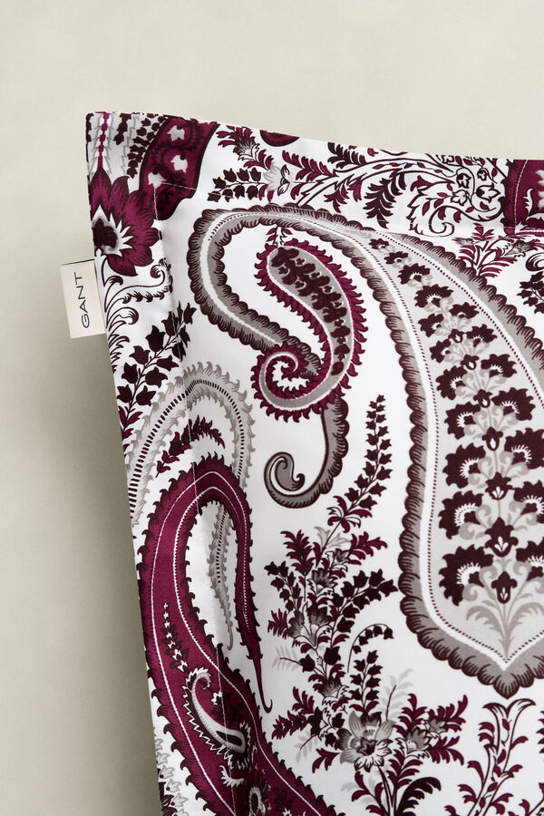 Key West Paisley Pillowcase — VIBRANT BURGUNDY