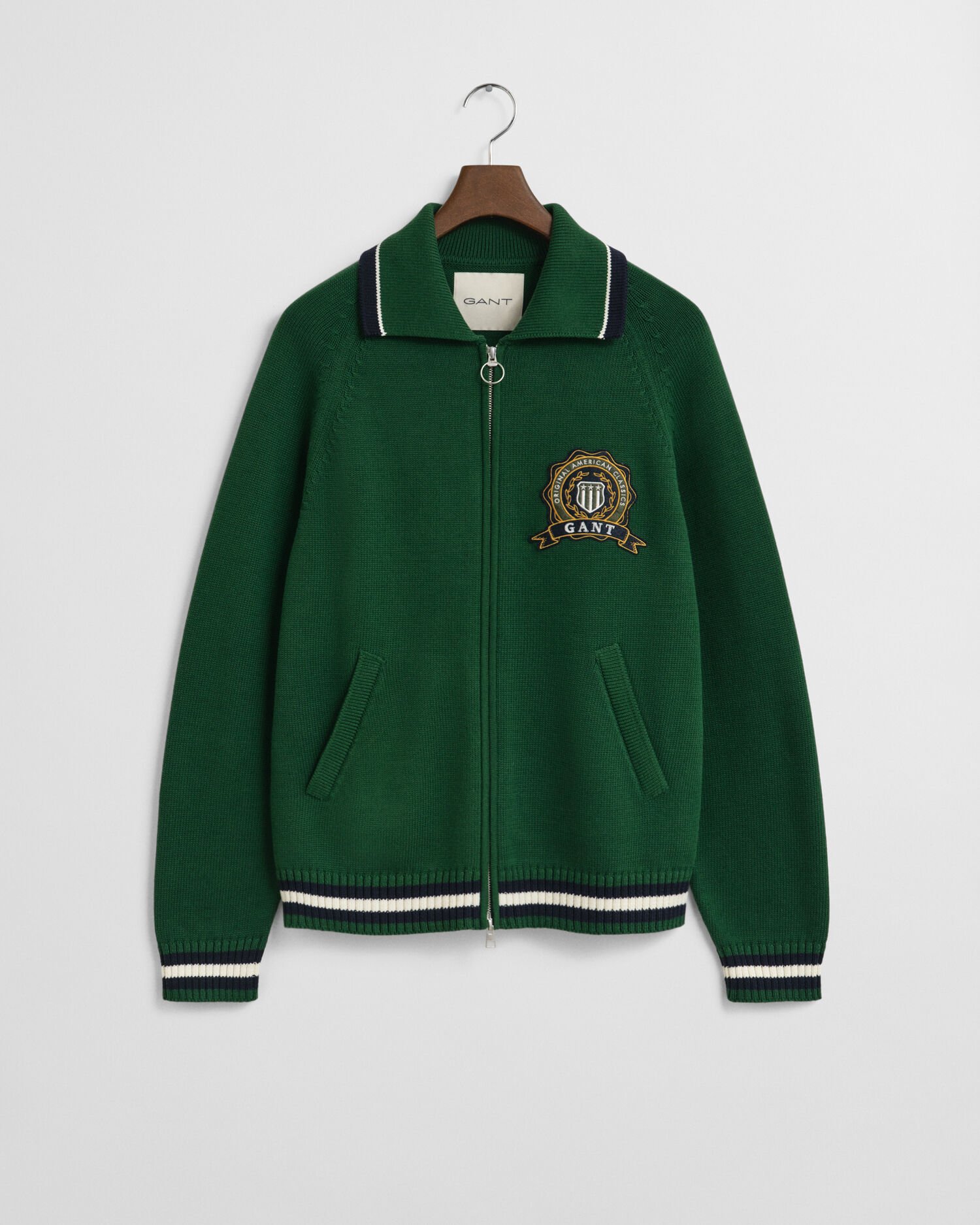 GANT 1949 Graphic Strickjacke mit Reißverschluss