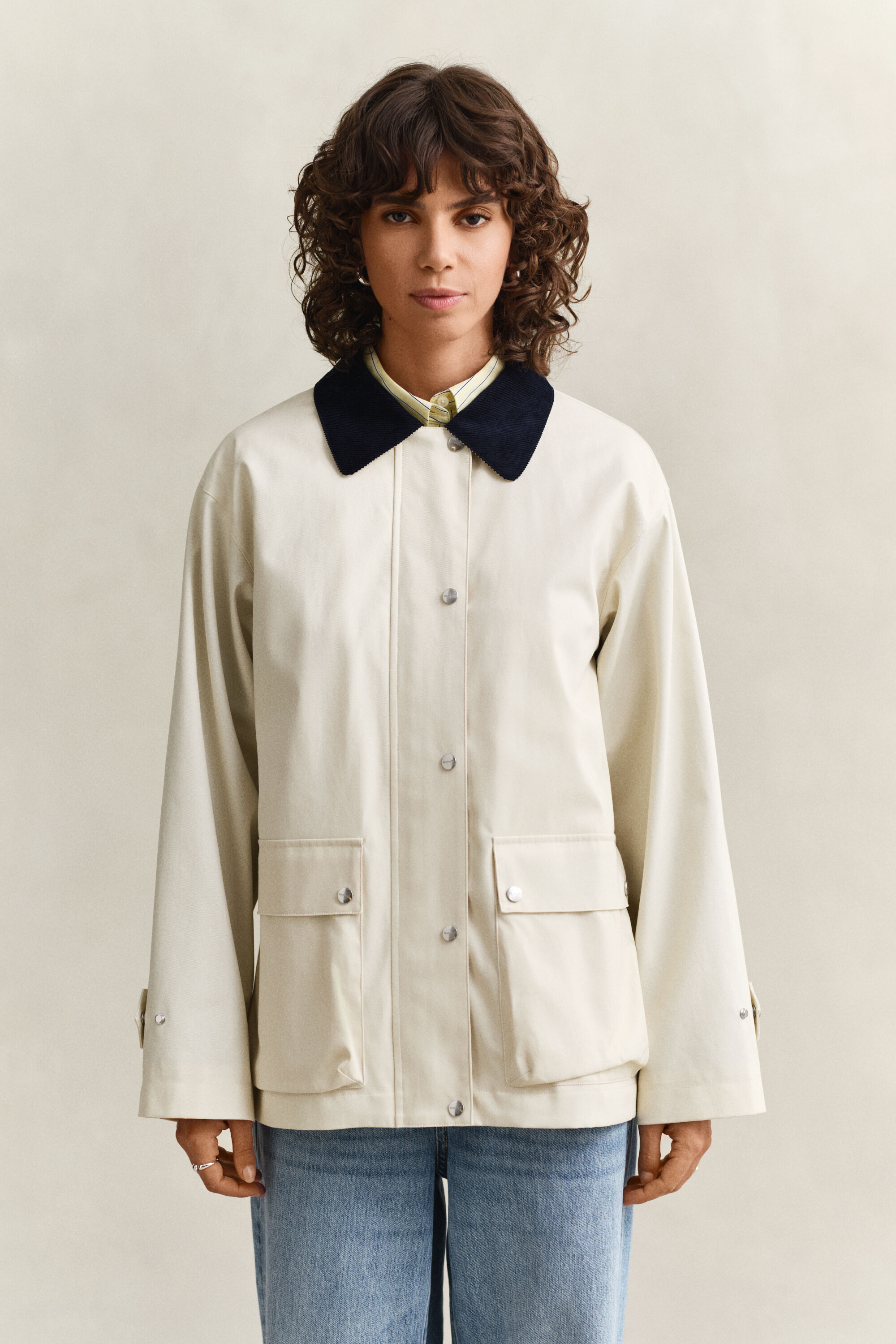 Decker-Jacke aus Baumwolle