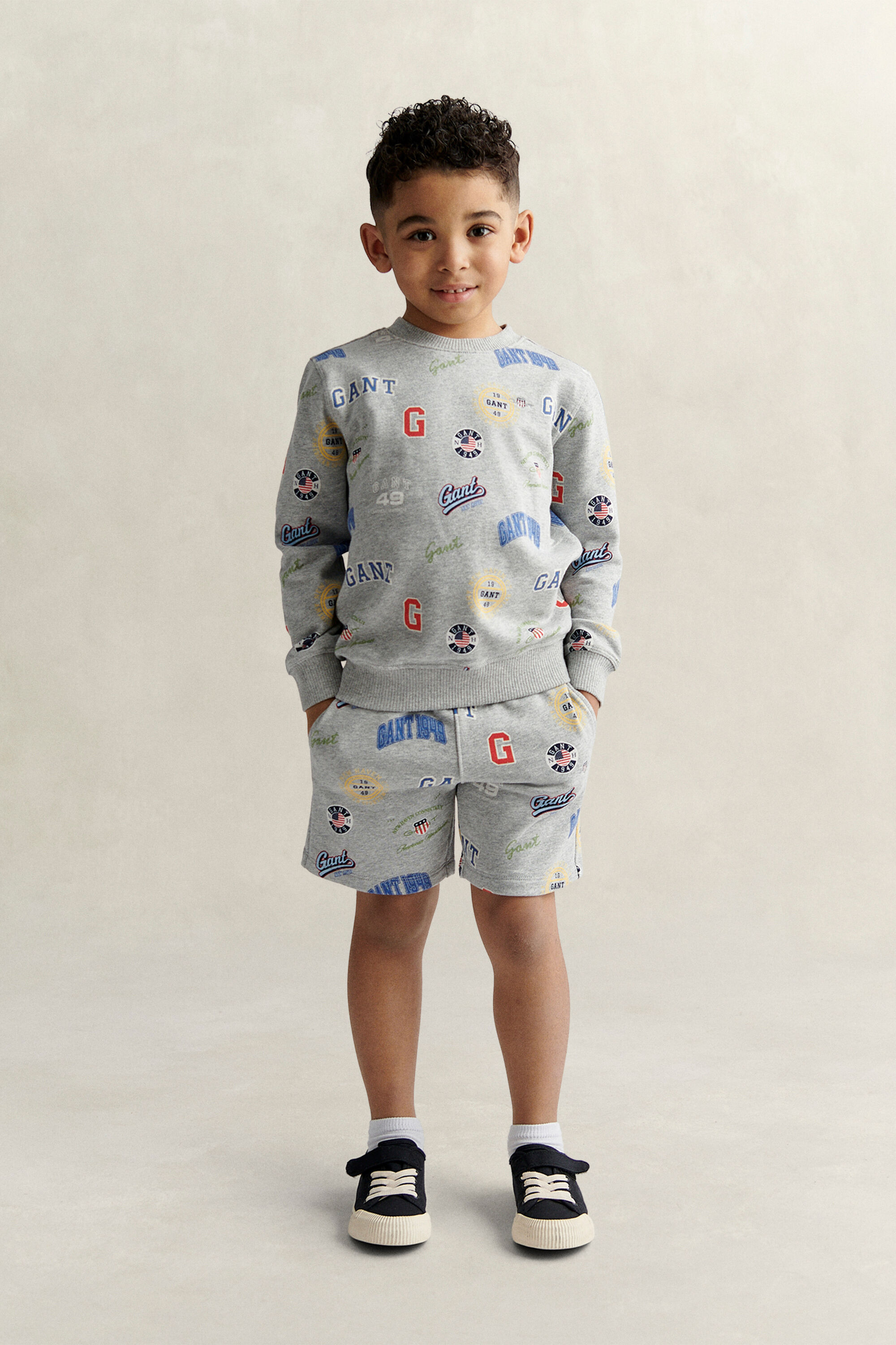 Boys Sweatshirt und Sweatshorts mit Print