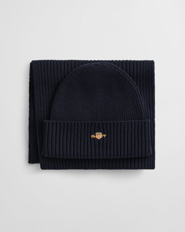 Shield Beanie & Schal Geschenkset