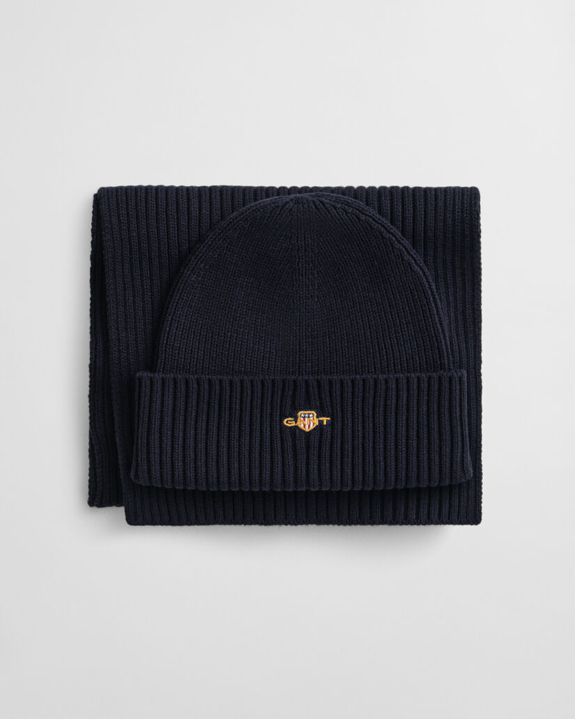 Shield Beanie & Schal Geschenkset